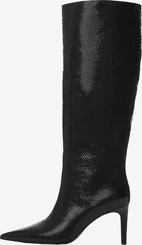 Bottes 'AMALIA' MANGO en noir : devant