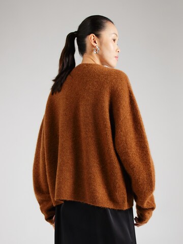 DRYKORN Knit Cardigan 'MIRALA' in Brown