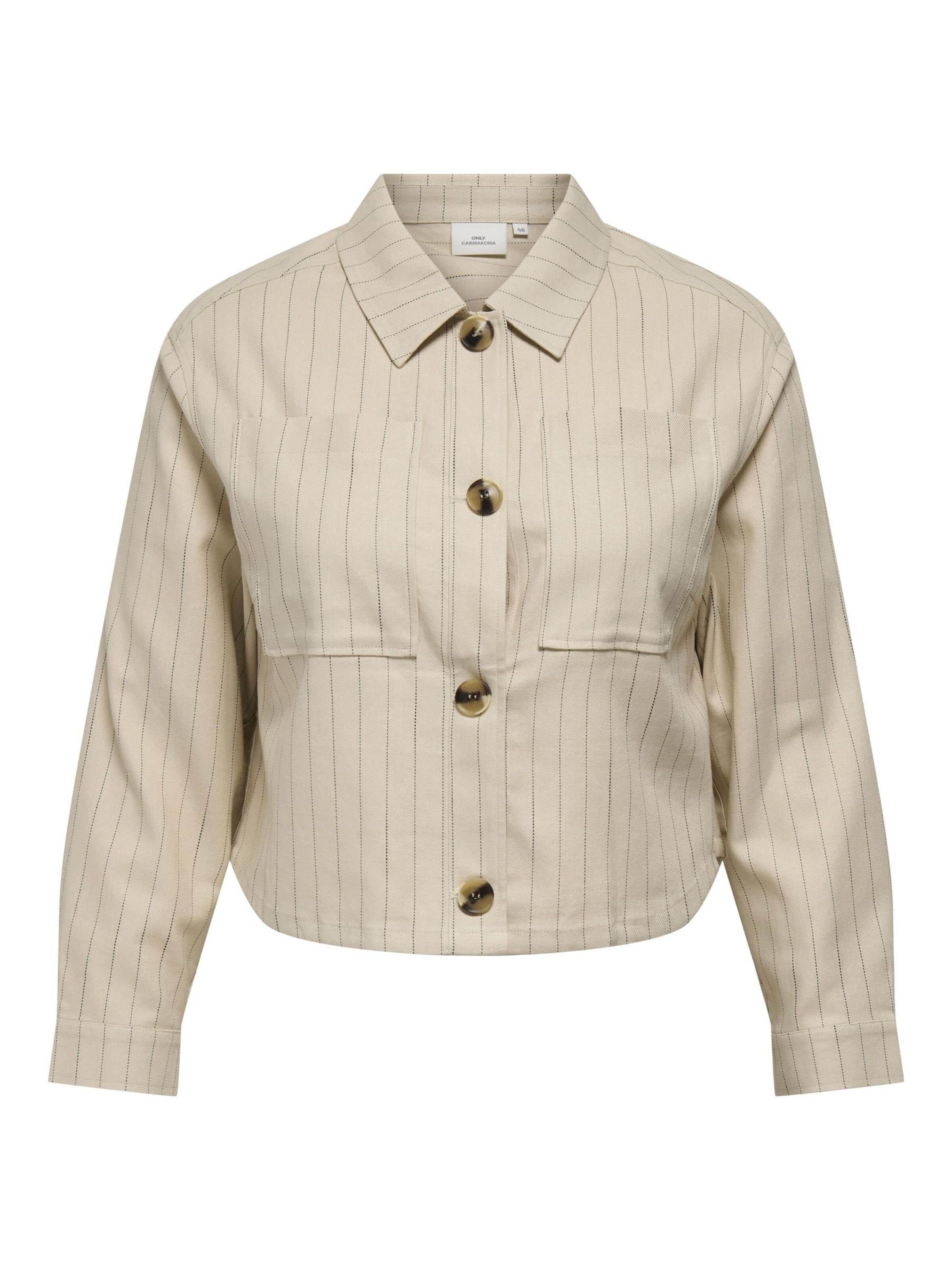 Giacca di mezza stagione 'CARMonica' di ONLY Carmakoma in beige: frontale