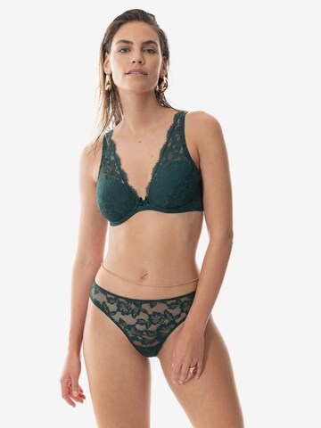 Mey Triangle Bra in Green: front