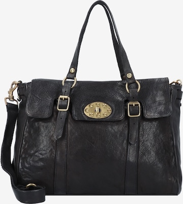 Campomaggi Shoulder Bag 'Dione' in Black: front