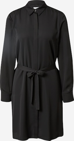 Calvin Klein Shirt Dress in Black: front