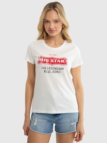 T-shirt ' RISSMELNA ' BIG STAR en blanc : devant