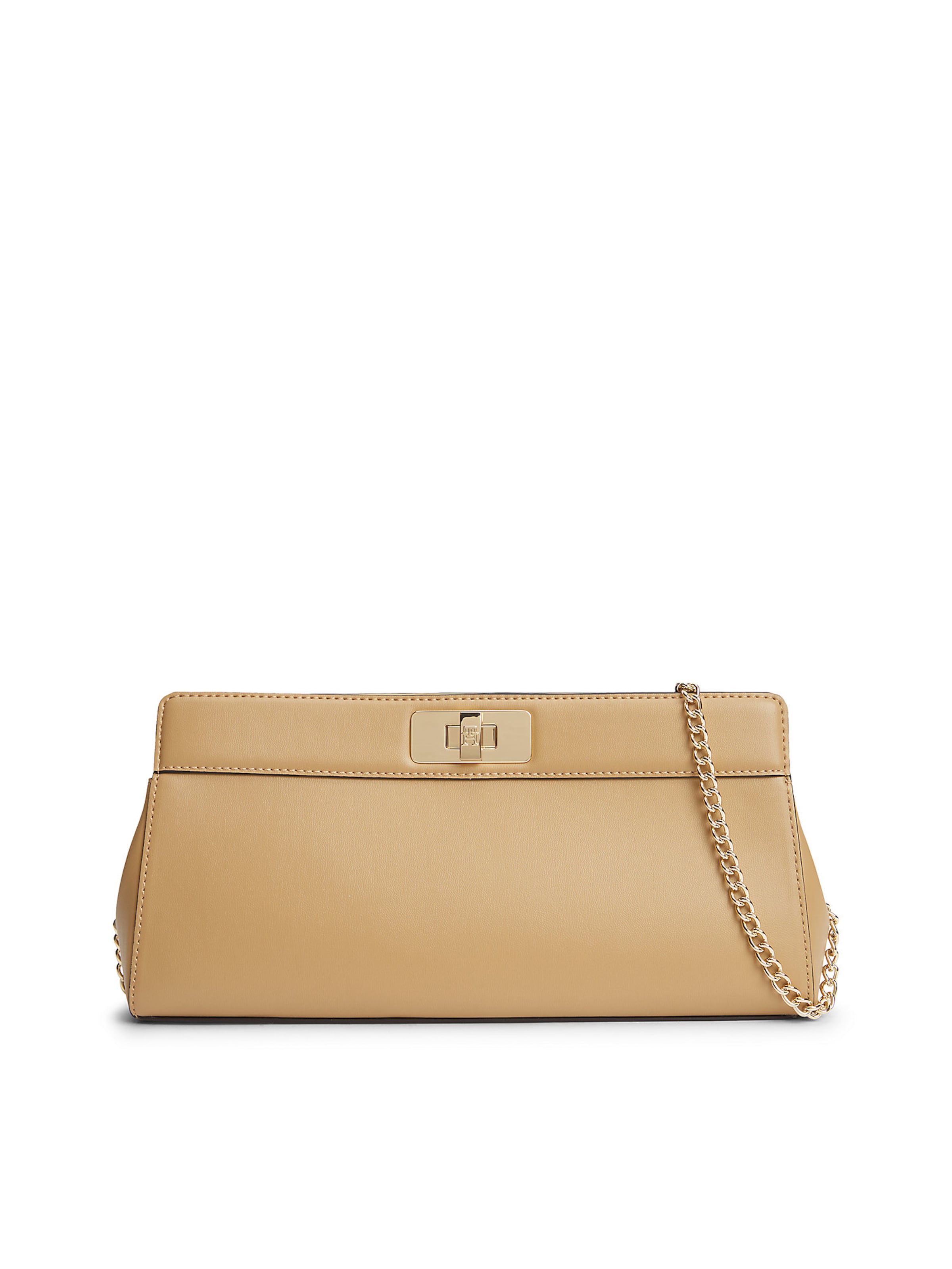 TOMMY HILFIGER Clutch in Groen: voorkant