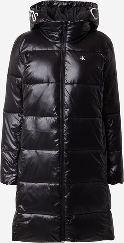 Calvin Klein Jeans Ανοιξιάτικο και φθινοπωρινό παλτό σε μαύρο: μπροστά