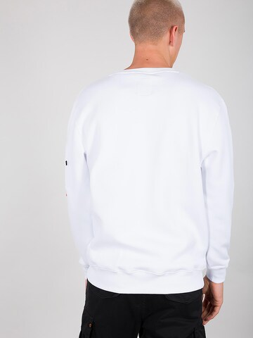 ALPHA INDUSTRIES Sweatshirt 'Nasa Reflective' in White