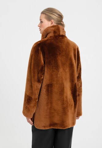 Werner Christ Between-Seasons Coat 'Pam' in Brown