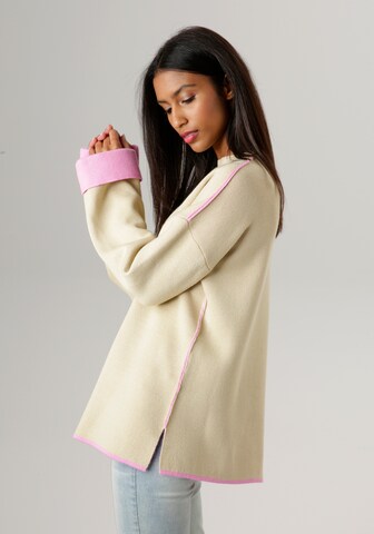 Aniston SELECTED Sweater in Beige