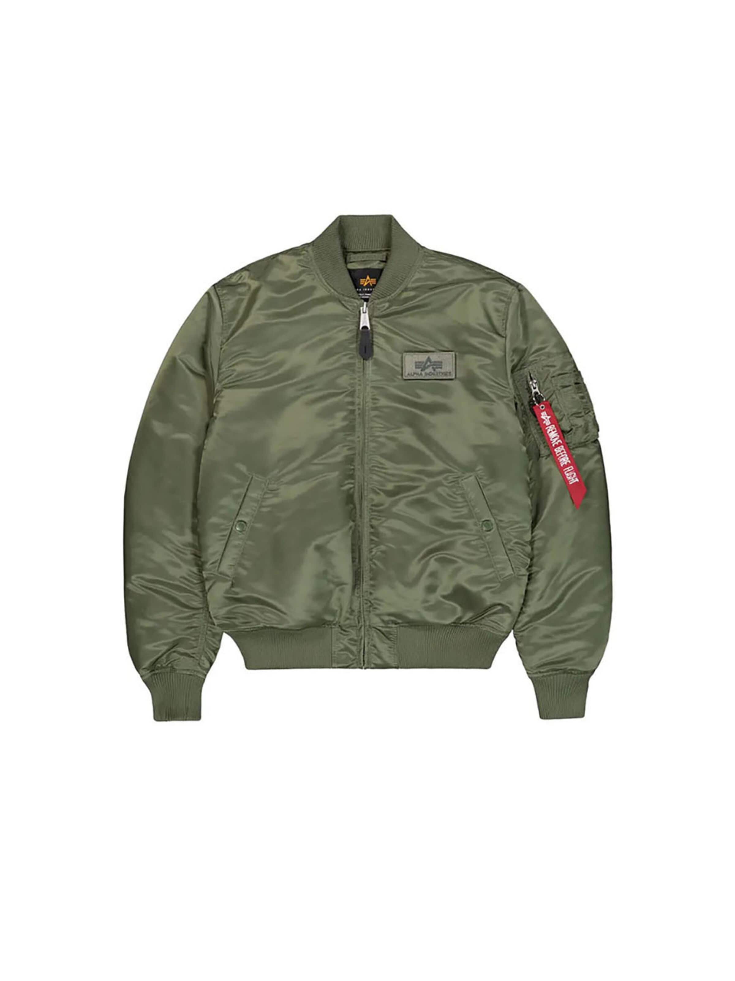 Geacă outdoor 'MA-1 VF' de la ALPHA INDUSTRIES pe verde: față