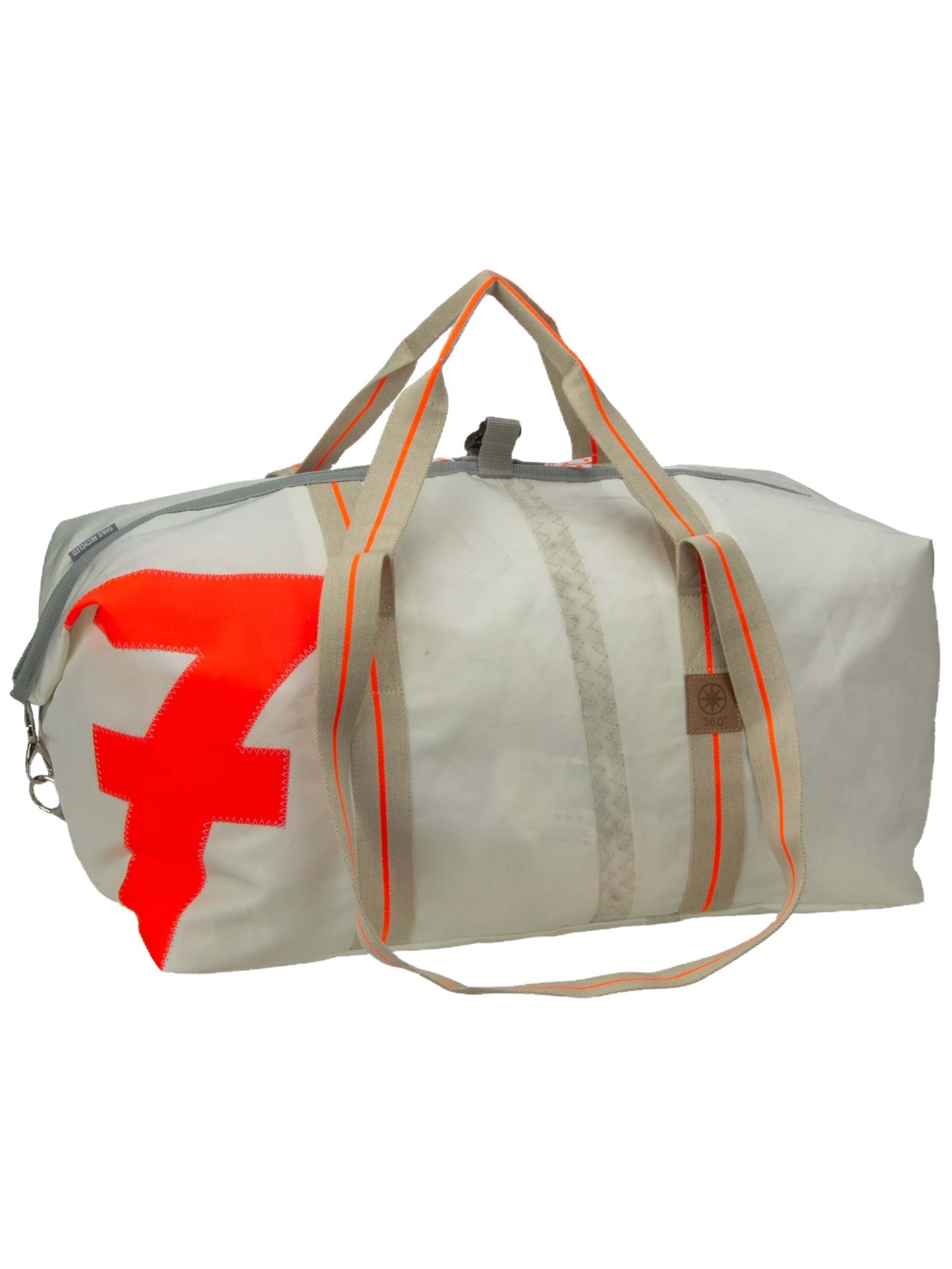 360 Grad Sports Bag in White: front