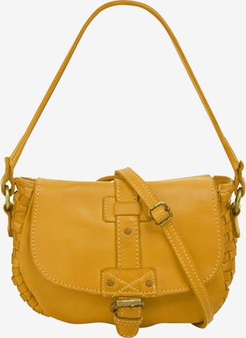 Cluty - Bolso de hombro en amarillo: frente