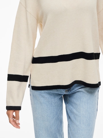 VILA Oversize pulóver 'VIRIL' - bézs