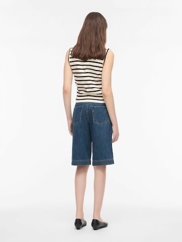 ROUGE EDIT Wide leg Jeans in Blue