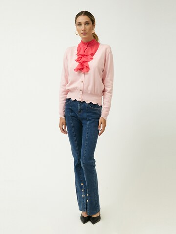 Influencer Knit cardigan 'Fancy' in Pink