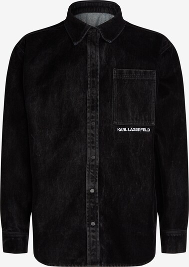 Karl Lagerfeld Button Up Shirt in Black / White, Item view