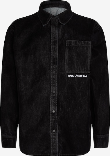 Karl Lagerfeld Button Up Shirt in Black / White, Item view