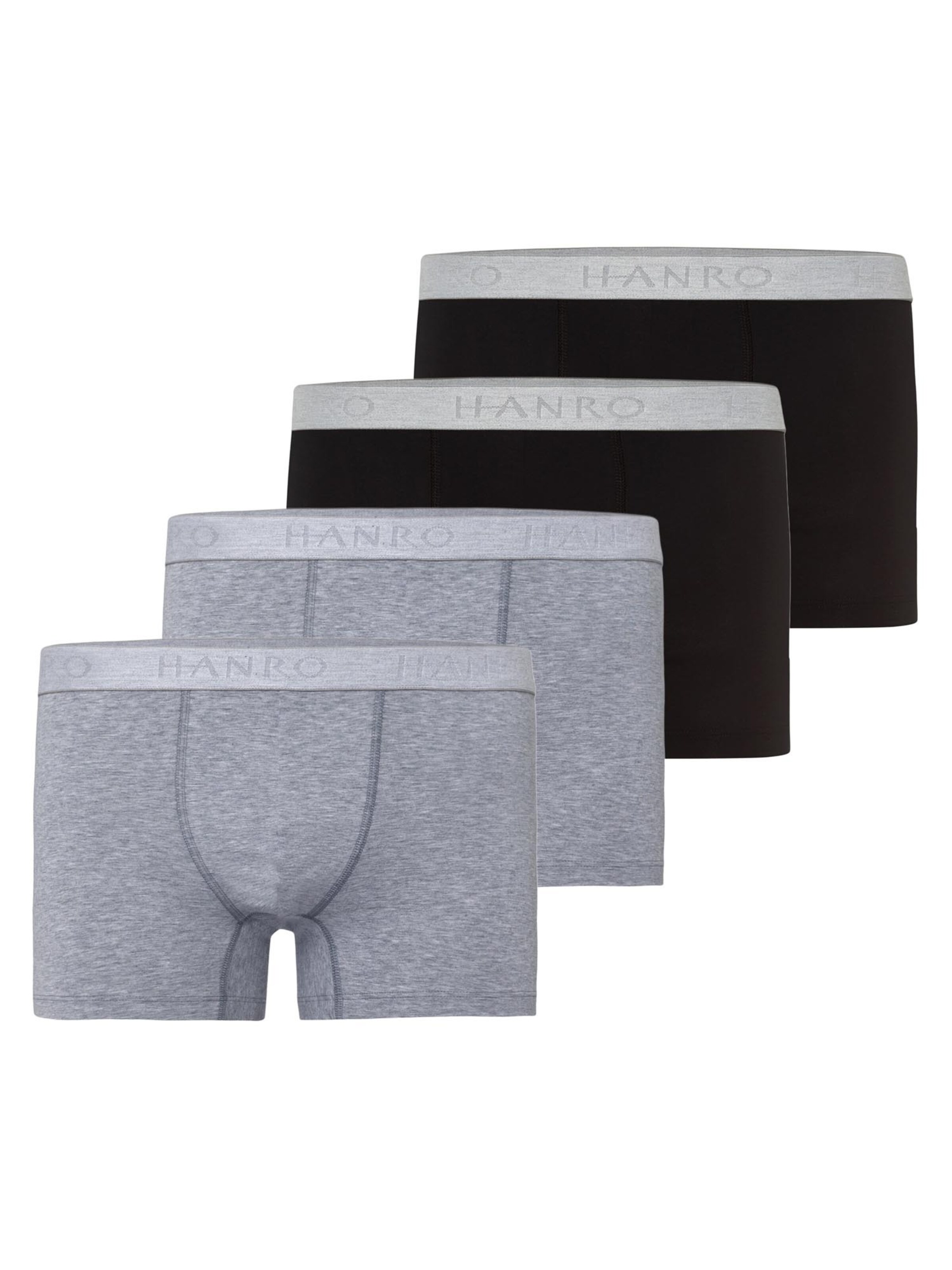 Hanro Boxershorts 'Cotton Essentials'‌‌‌‌‌ in Grau: Vorderseite
