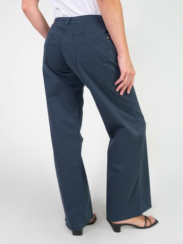Le Temps Des Cerises Wide leg Chino 'Tahis' in Blauw