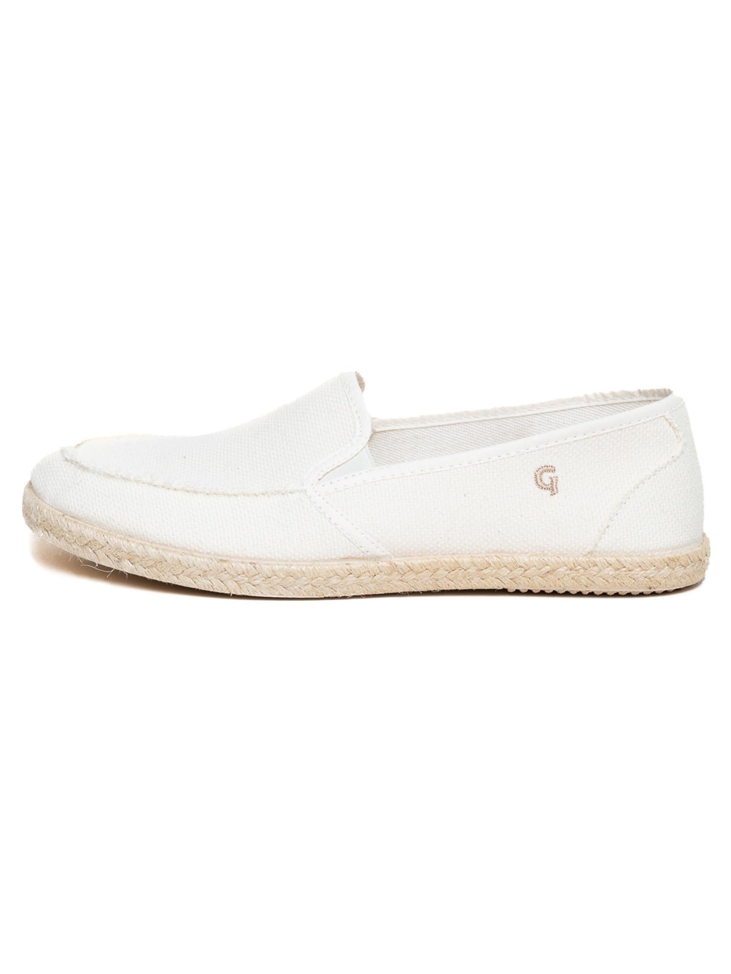 Gottstein Mokassin 'Camping Linen Sailor'‌‌‌‌‌‌‌ in Beige: Vorderseite