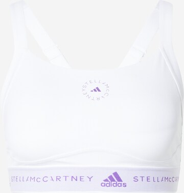 ADIDAS BY STELLA MCCARTNEY Bustier Sport-BH 'Truepurpose Medium Support' in Weiß: predná strana