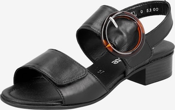 REMONTE Sandals in Black: front