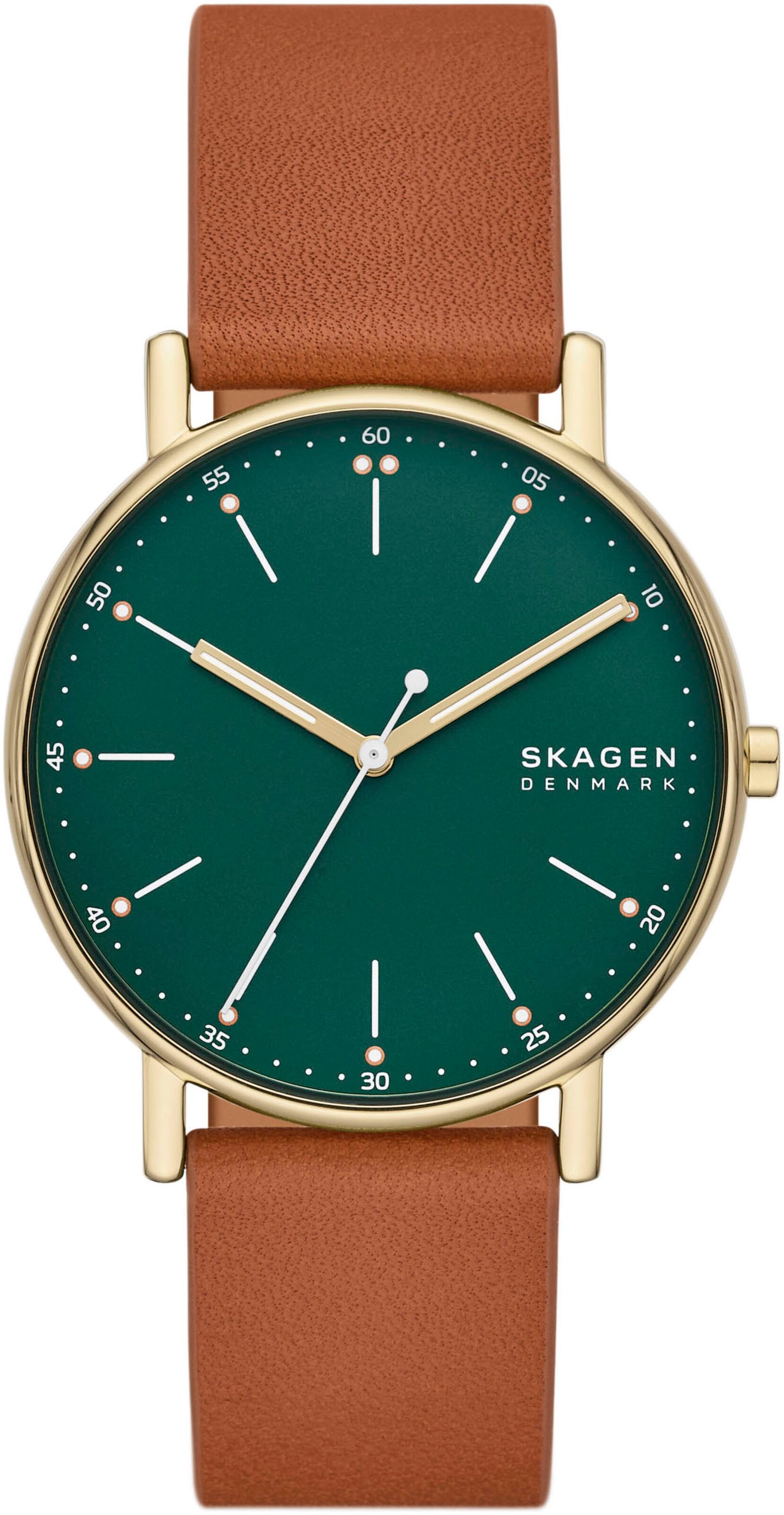 SKAGEN Analoguhr in Braun: Vorderseite