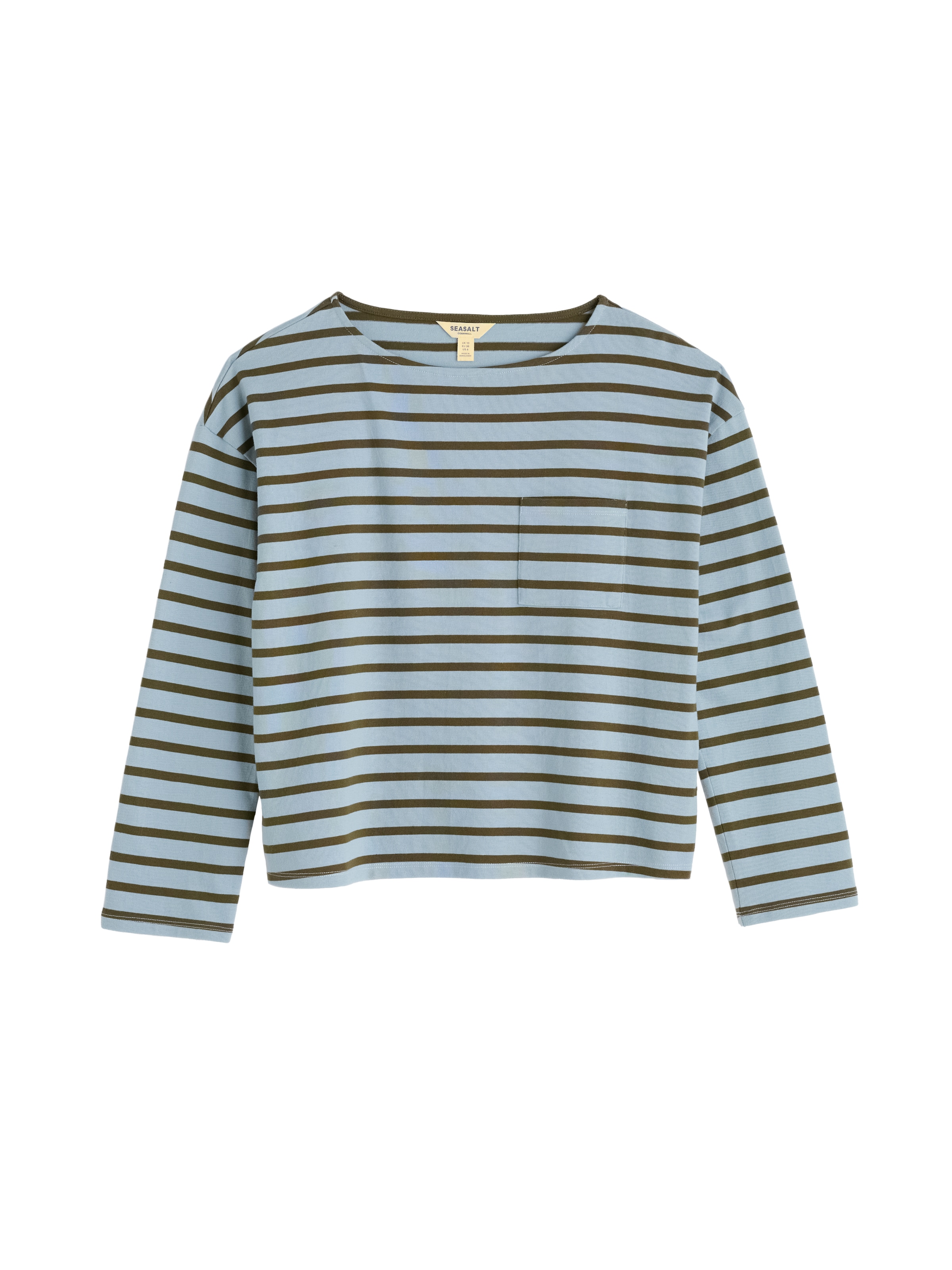 T-shirt 'Beach Boat' Seasalt Cornwall en bleu : devant