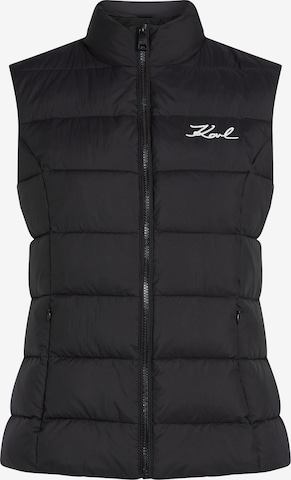 Karl Lagerfeld - Chaleco 'Gilet' en negro: frente