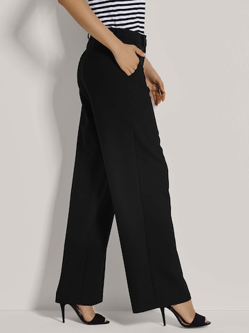 MADELEINE Wide leg Broek in Zwart