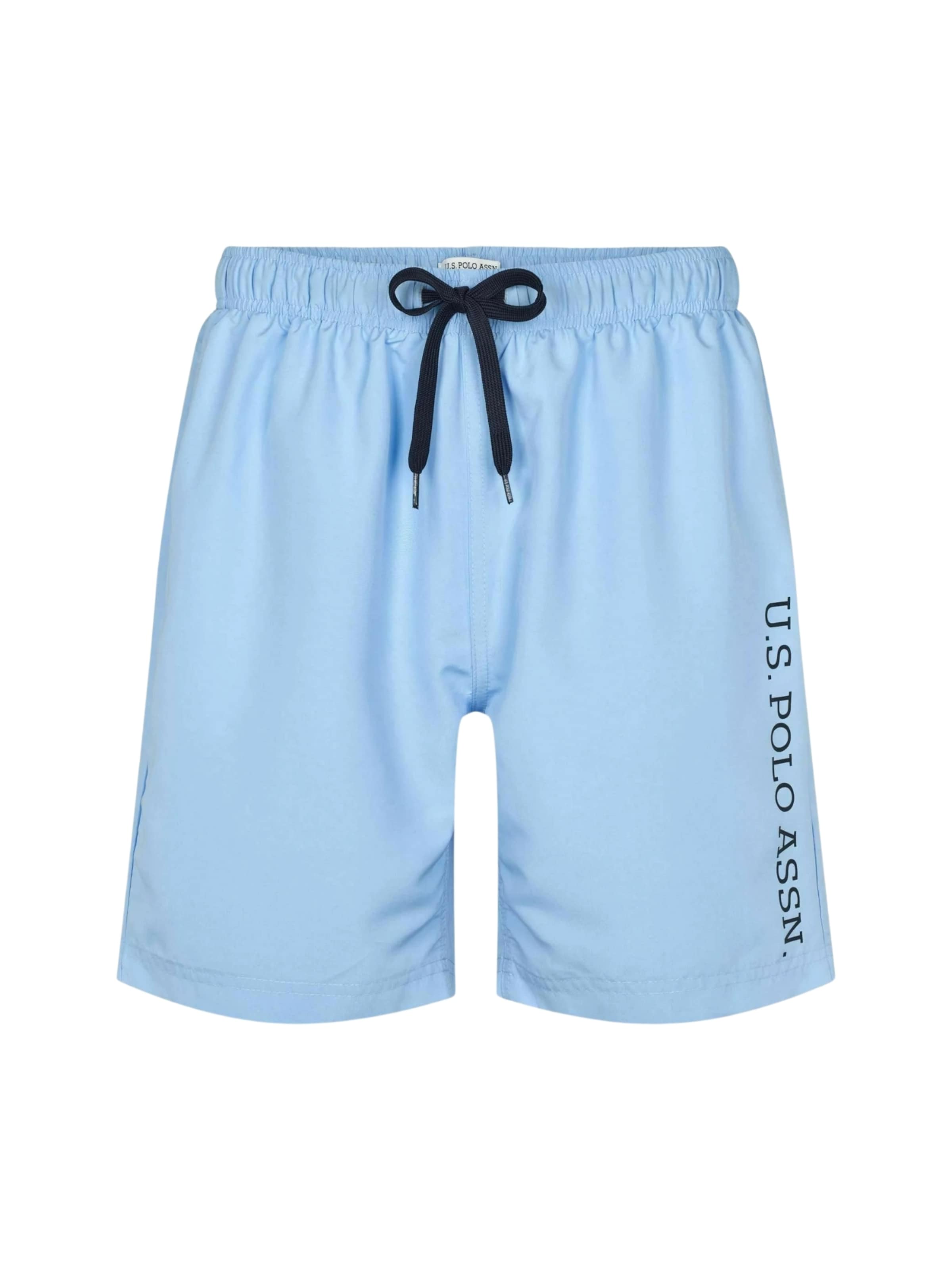 U.S. POLO ASSN. Zwemshorts ' Casey ' in Blauw: voorkant