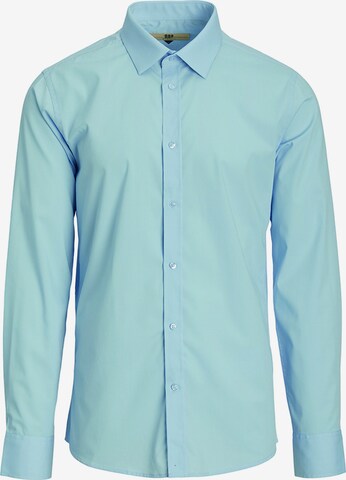 Bertoni Slim fit Button Up Shirt 'Gustav' in Blue: front