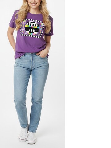 MAKAYA Shirt 'Testbild' in Purple