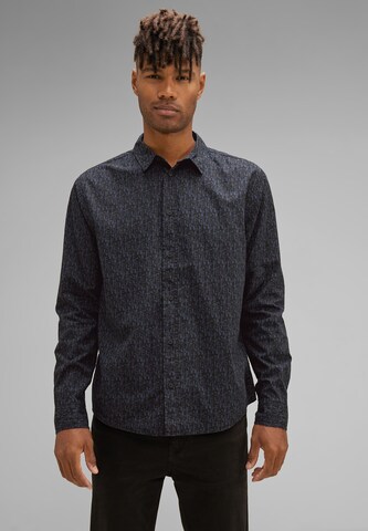 Street One MEN Regular fit Button Up Shirt in Blue: front