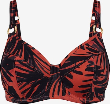 TRIUMPH Bikinitop ' Red Label Summer Palm ' in Oranje: voorkant