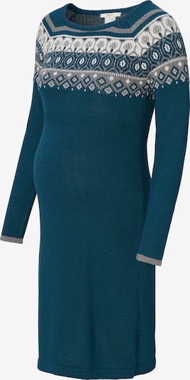 Esprit Maternity Πλεκτό φόρεμα σε μπεζ / γκρι / πετρόλ, Άποψη προϊόντος