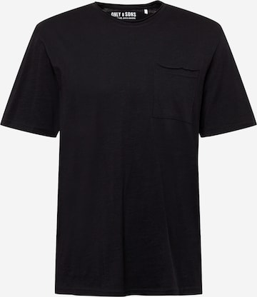 Only & Sons - Camiseta en negro: frente