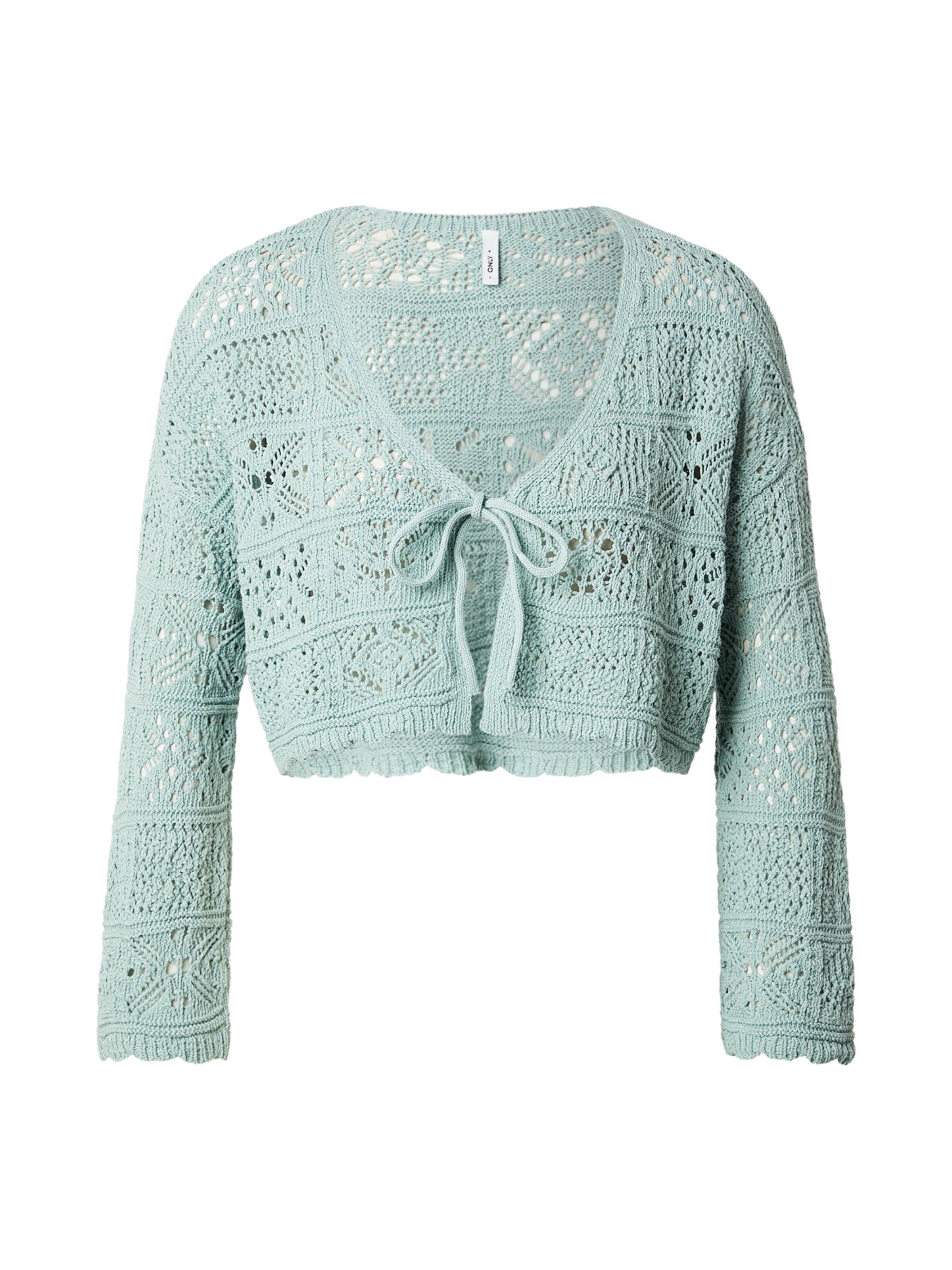 ONLY Cardigan en vert pastel, Vue avec produit