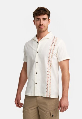 INDICODE JEANS Regular fit Overhemd 'Cotta' in Wit: voorkant
