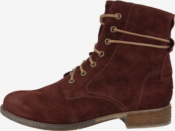 JOSEF SEIBEL Lace-Up Ankle Boots 'Sienna' in Red