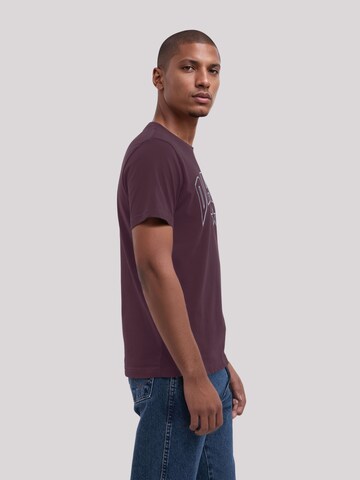 T-Shirt 'Dad Stern Vatertag College' F4NT4STIC en marron