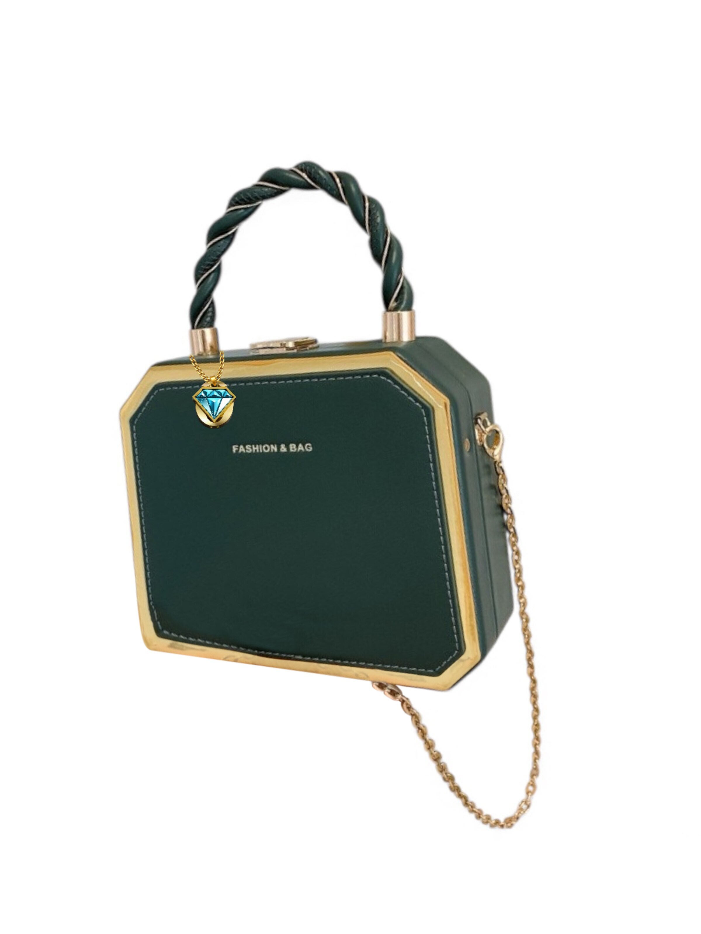 Elegon Handbag 'Model Saudi Arabia' in Green: front