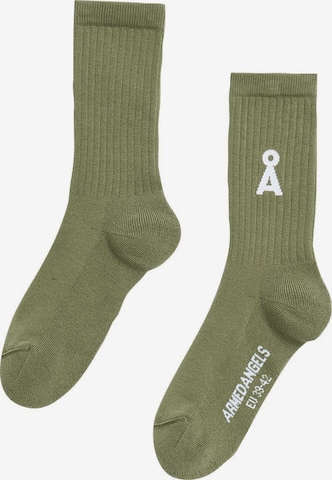 Chaussettes 'SAAMUS BOLD' ARMEDANGELS en vert : devant