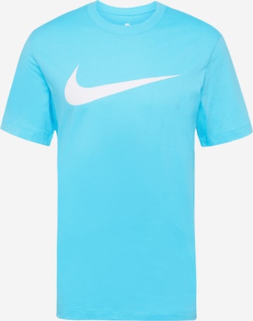 Tricou 'Swoosh' de la Nike Sportswear pe albastru: față