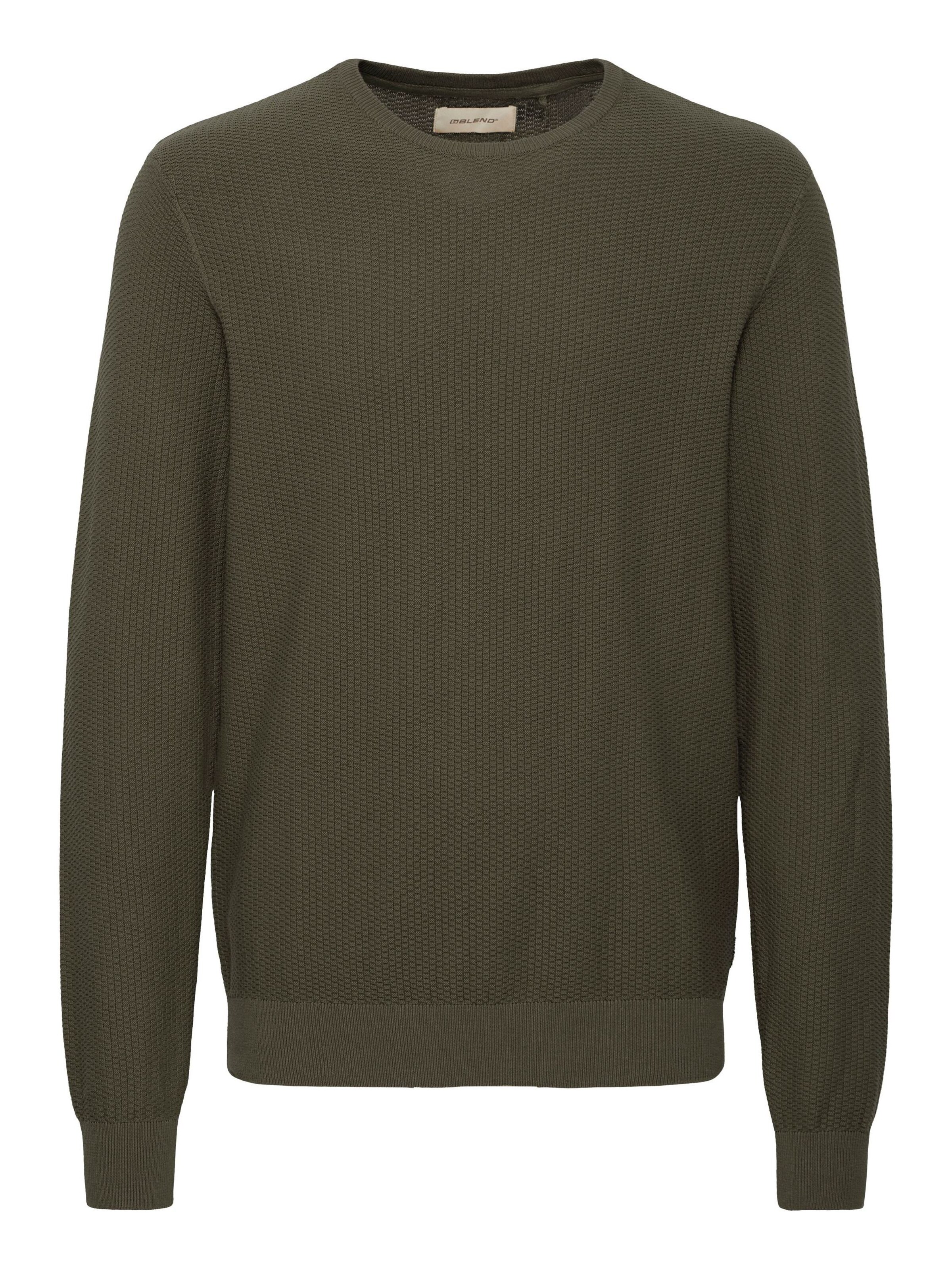 BLEND Trui in Groen: voorkant