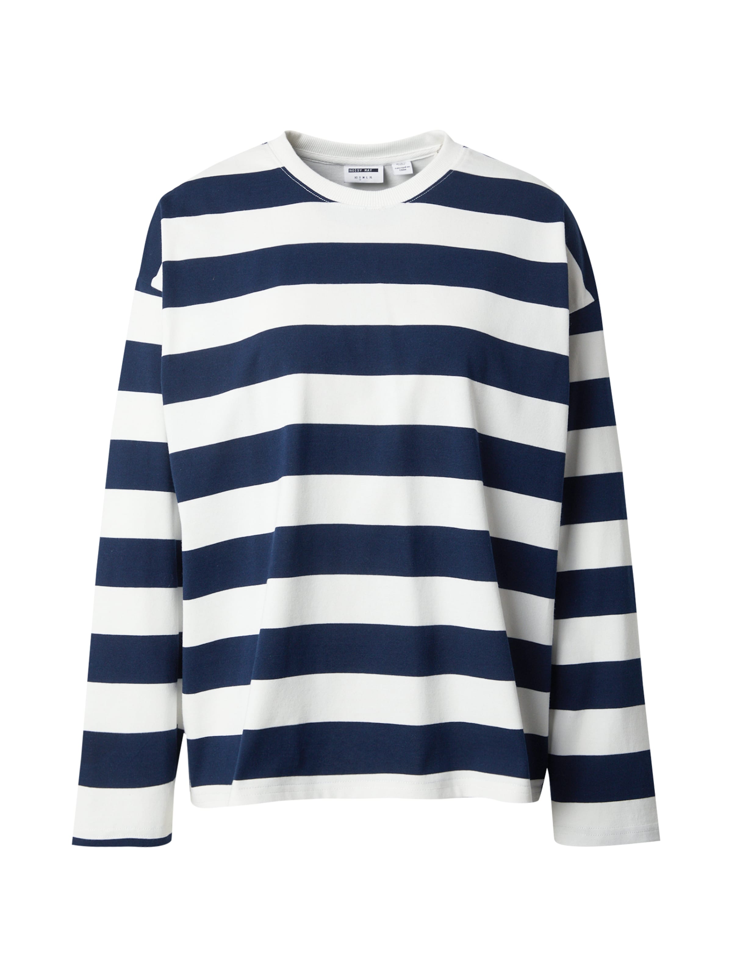 Noisy may Sweatshirt 'NMEMBER' in White: front