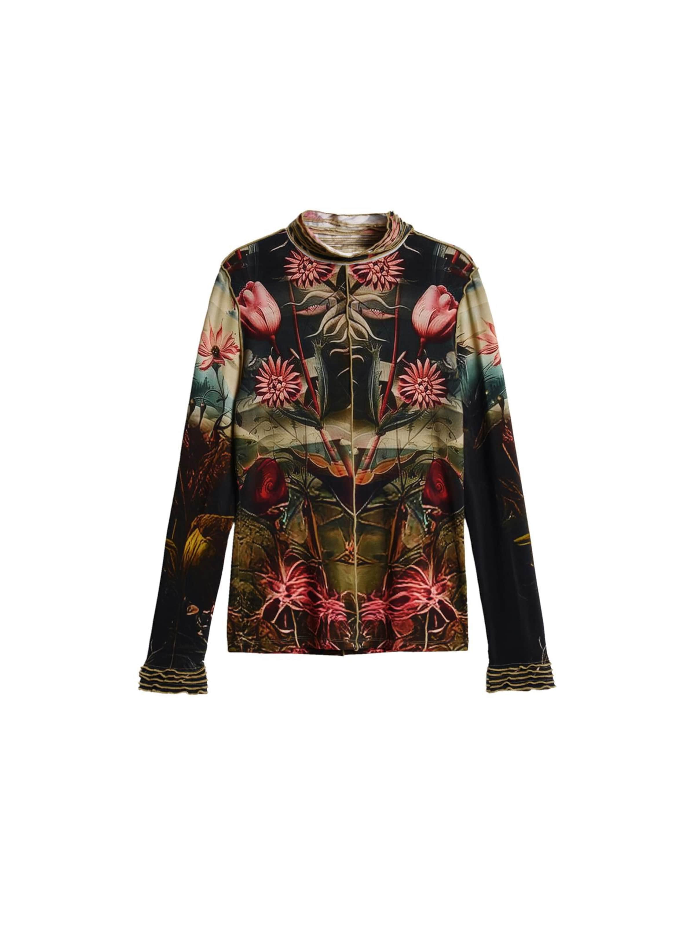 Tricou de la Desigual pe negru: față