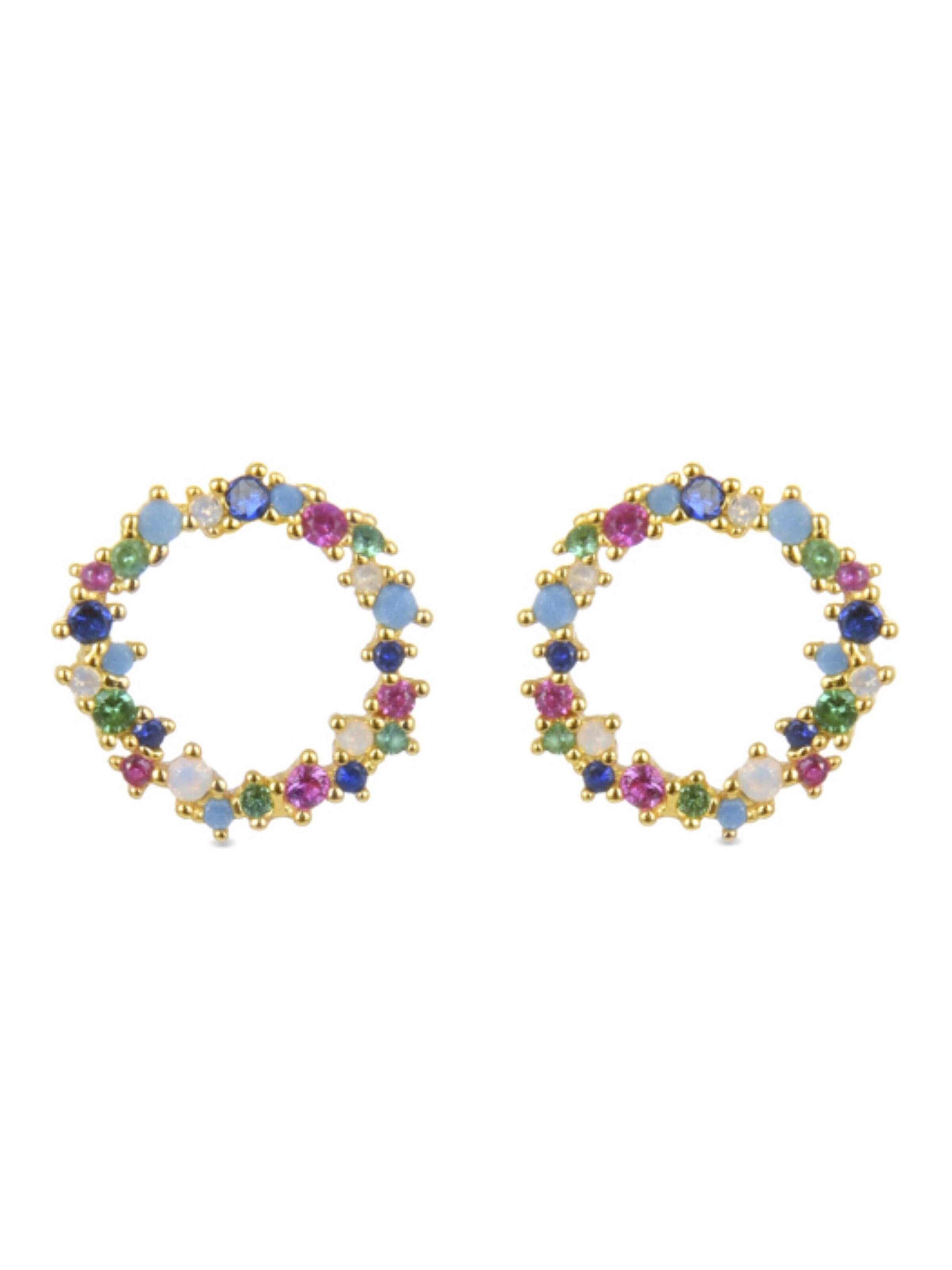 Luxenter Earrings 'Thilak' in Mixed colors: front