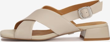 Sandalo di Kazar in beige: frontale