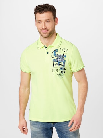 CAMP DAVID Shirt in Geel: voorkant