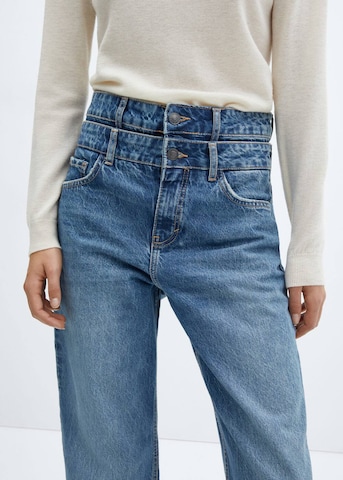 MANGO Wide leg Jeans 'Doro' in Blauw